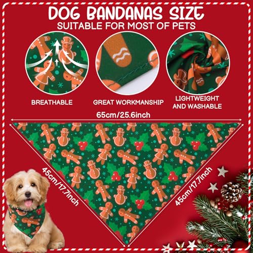 60 Pieces Christmas Dog Bandanas Y33343