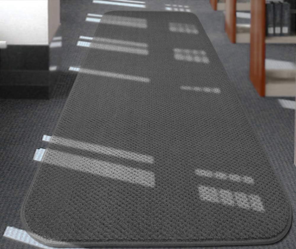 Skid-Resistant Carpet Runner Gray 8 Feet X 27 Inches Y230