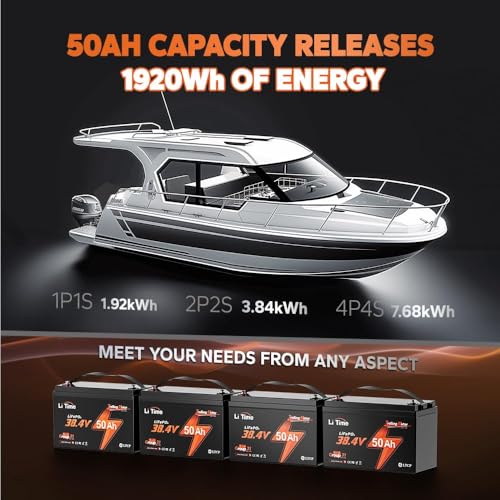 36V 50Ah LiFePO4 Battery with 43.8V 25A Charger Q2764