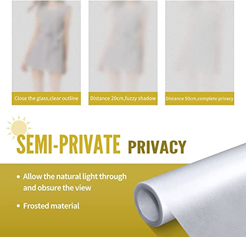 Floral Yellow Window Privacy Film, 17.7 inch by 23.6 inch C109