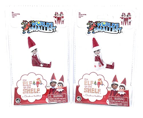 Elf on The Shelf Bundle Set of 2 Boy and Girl Light Tone - 4 Inches Tall U990
