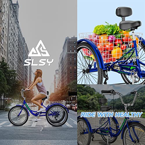 7 Speed 3 Wheel Bicycle with Shopping Basket M32570