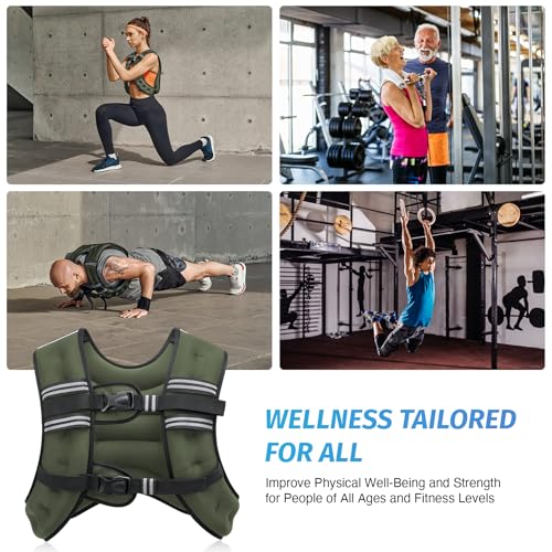Weighted Vest with Reflective Stripe V709541