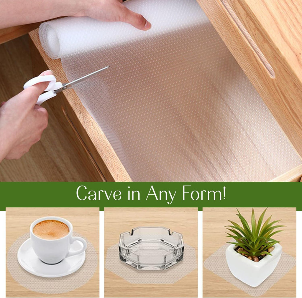 17.7 INCHES x 33 FEET Non-Slip EVA Kitchen Shelf Liner S505215