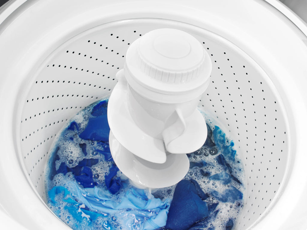 White Top-Load Washer with Dual Action Agitator, 3.5 Cu. ft. Capacity Q27030