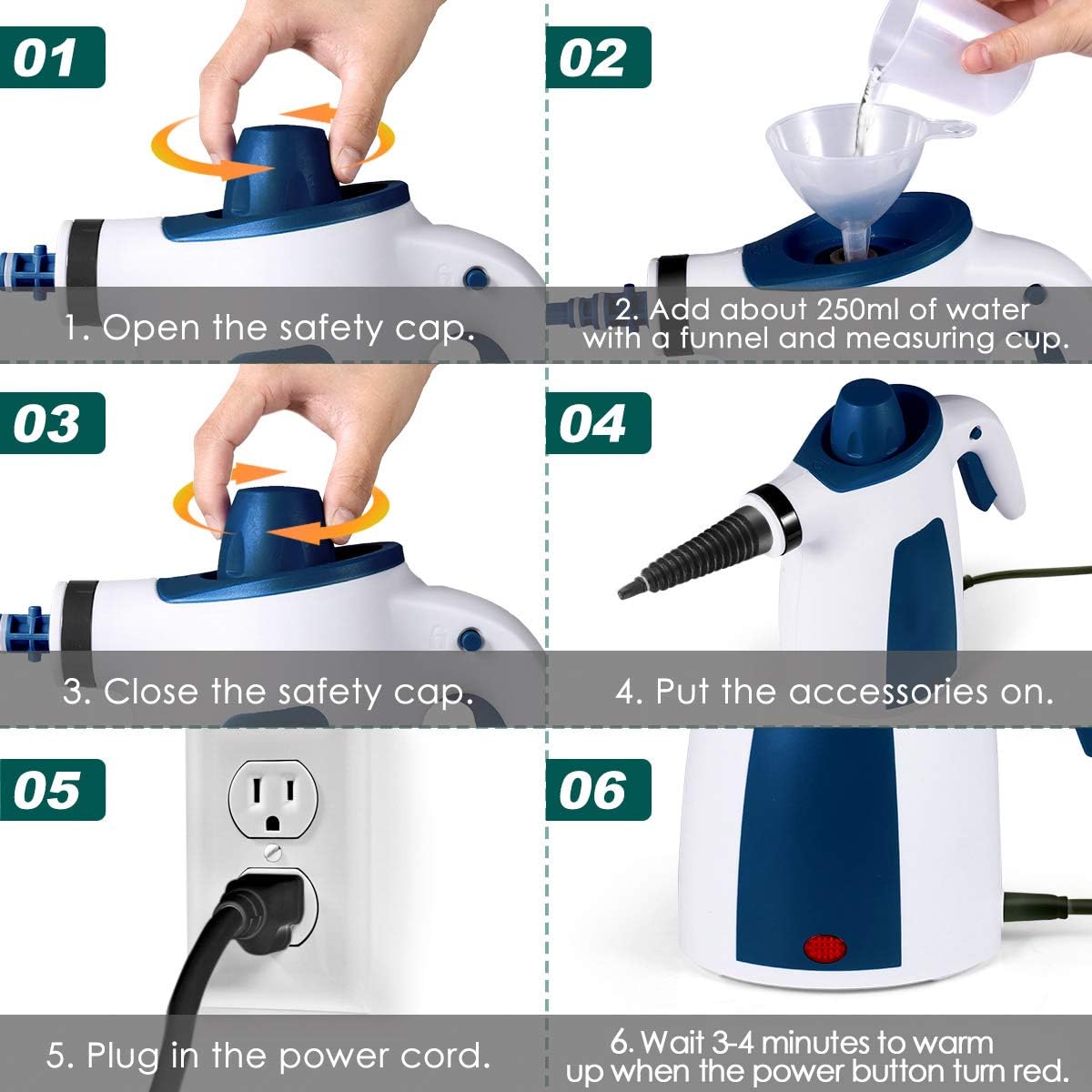 Handheld Steam Cleaner Pack of 2 O476867