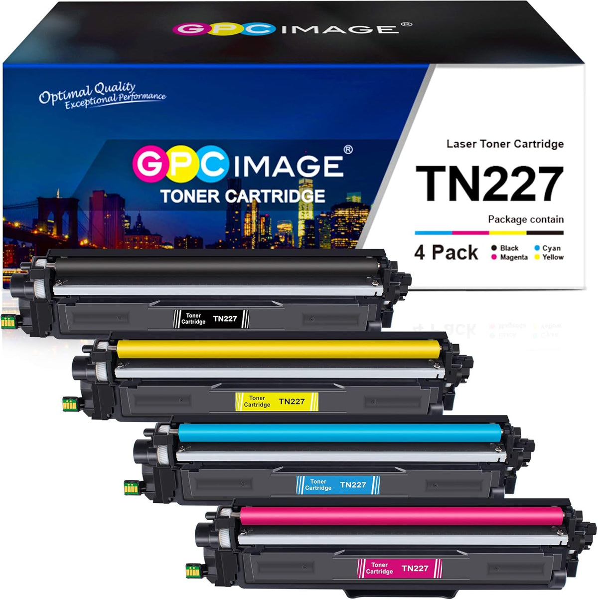 Compatible Toner Cartridge Replacement 4 Pack T53969