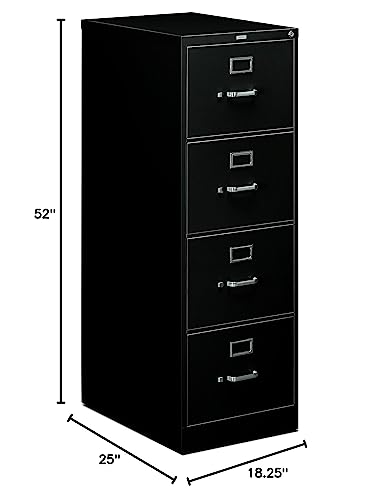4-Drawer Light Gray Filing Cabinet with Lock V7567