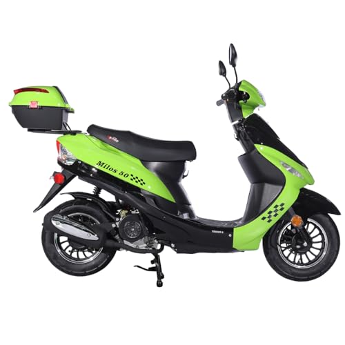 Black 50 Moped with 10" Aluminum Wheels J4380