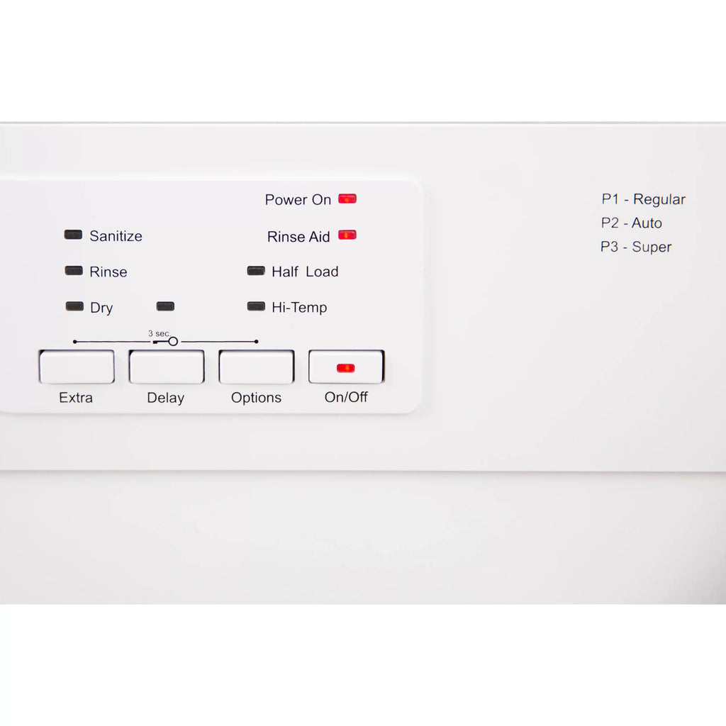 24" Front Control White Dishwasher E69812