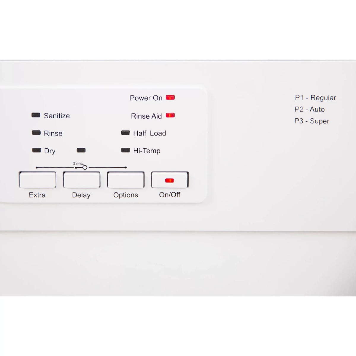 24" Front Control White Dishwasher E69812
