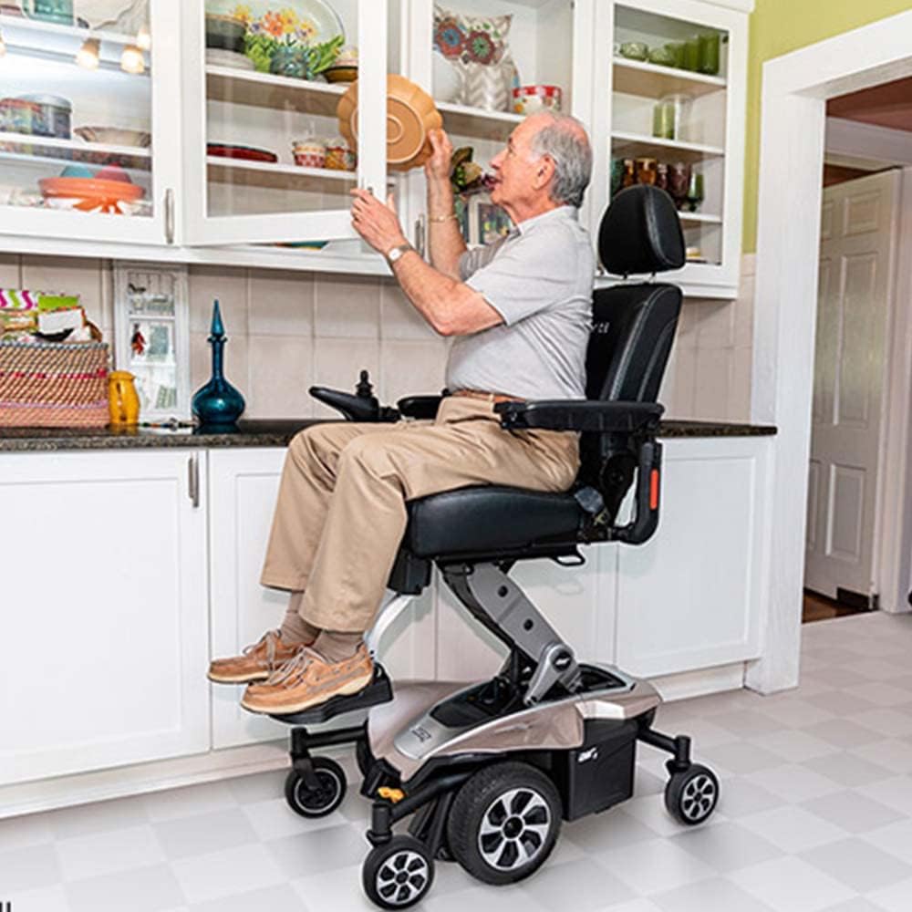 Power Chair with U-1 Batteries, Mid Wheel Drive, 300 lbs. WC, Up to 4 MPH, 16.8 Miles Range Per Charge A324