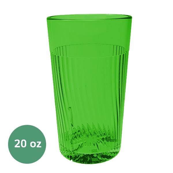 20 oz. Green Polycarbonate Tumbler Pack of 6 Y56707