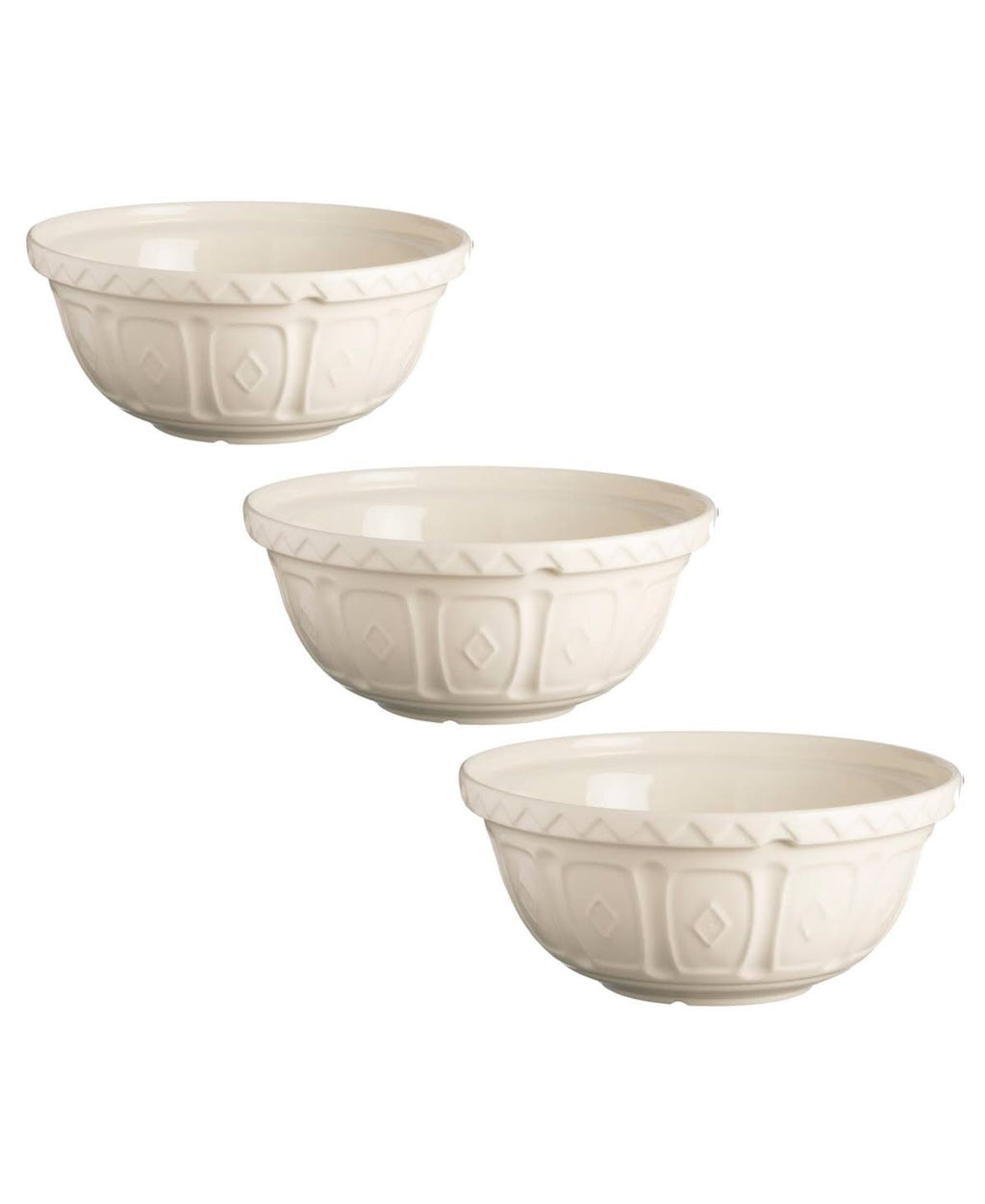 3-Piece Cream Mixing Bowl Set S754