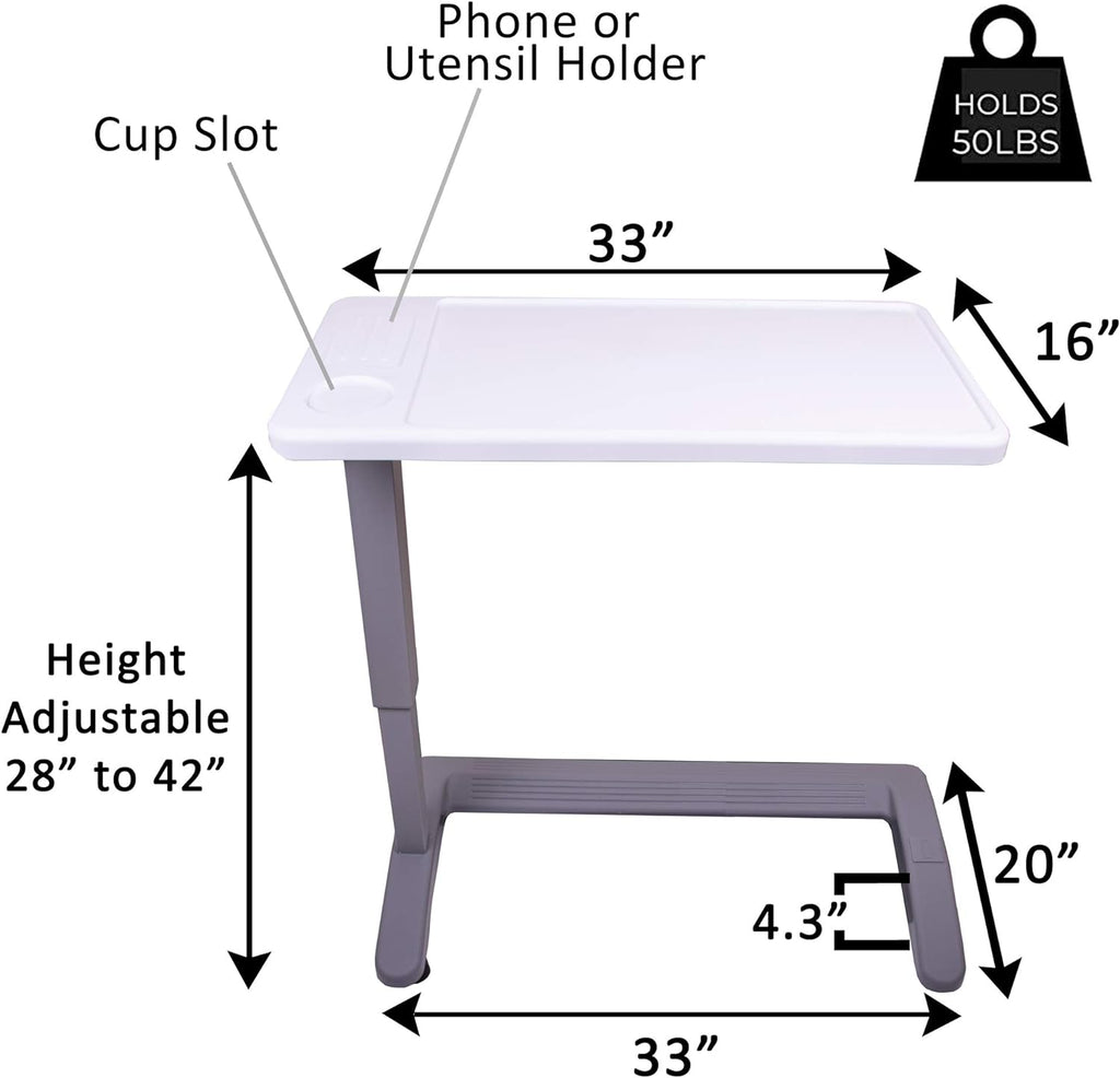 Overbed Table with Wheels U877614