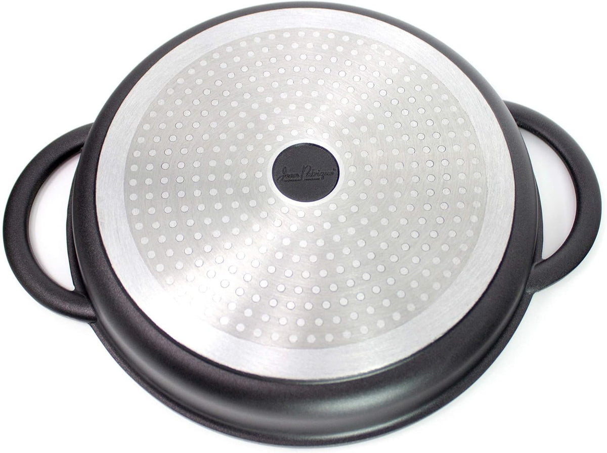 Cast Aluminium Griddle Pan with Glass Lid, 10.6 Diameter, Non-Stick W392