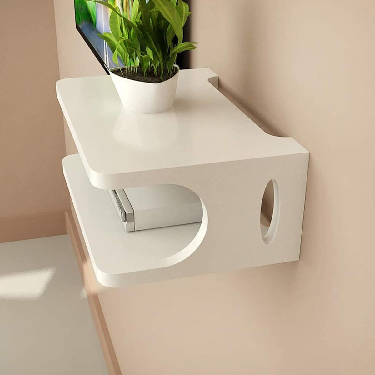 Black 170CM Wall Mounted Media Console D379440