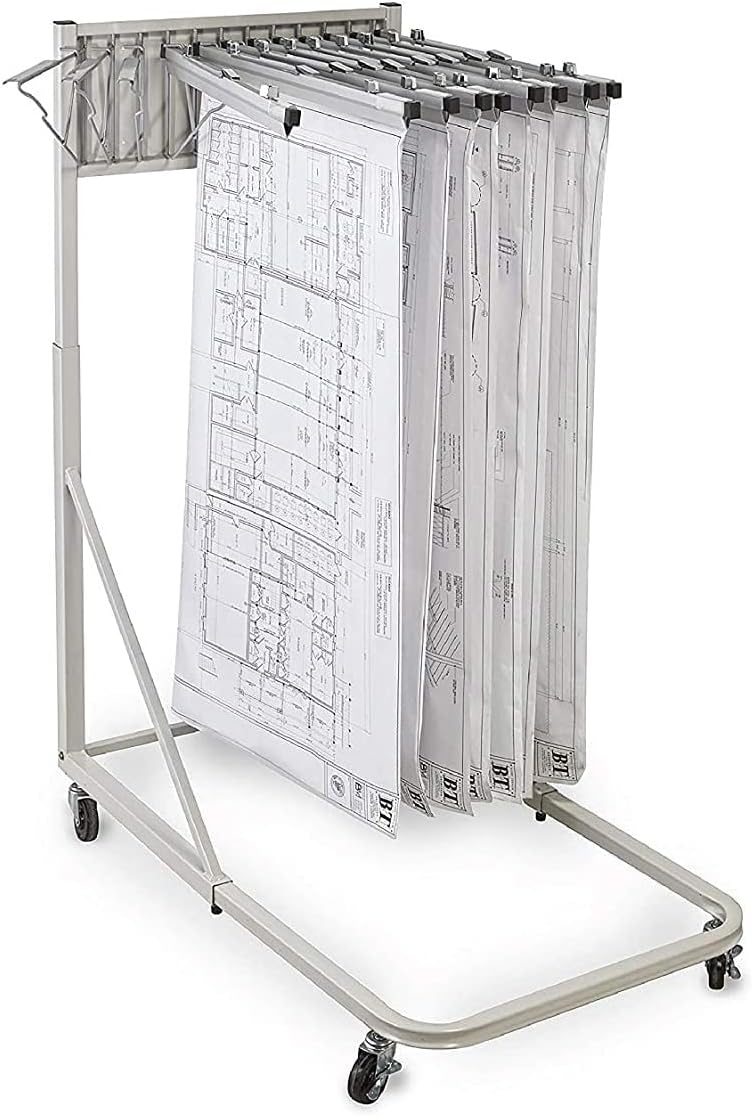 Vertical Blueprint Storage Rack and Plans Holder Z719572