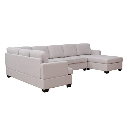 Beige U-Shape Sectional Sofa K3021