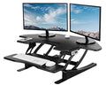43 inch Electric Height Adjustable Stand Up Desk Converter Black D7827
