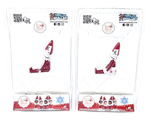 Elf on The Shelf Bundle Set of 2 Boy and Girl Light Tone - 4 Inches Tall U990
