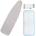 Extra-Wide Ironing Board Cover and Pad Replacement with Elasticized Edge 18" x 49" Y304774