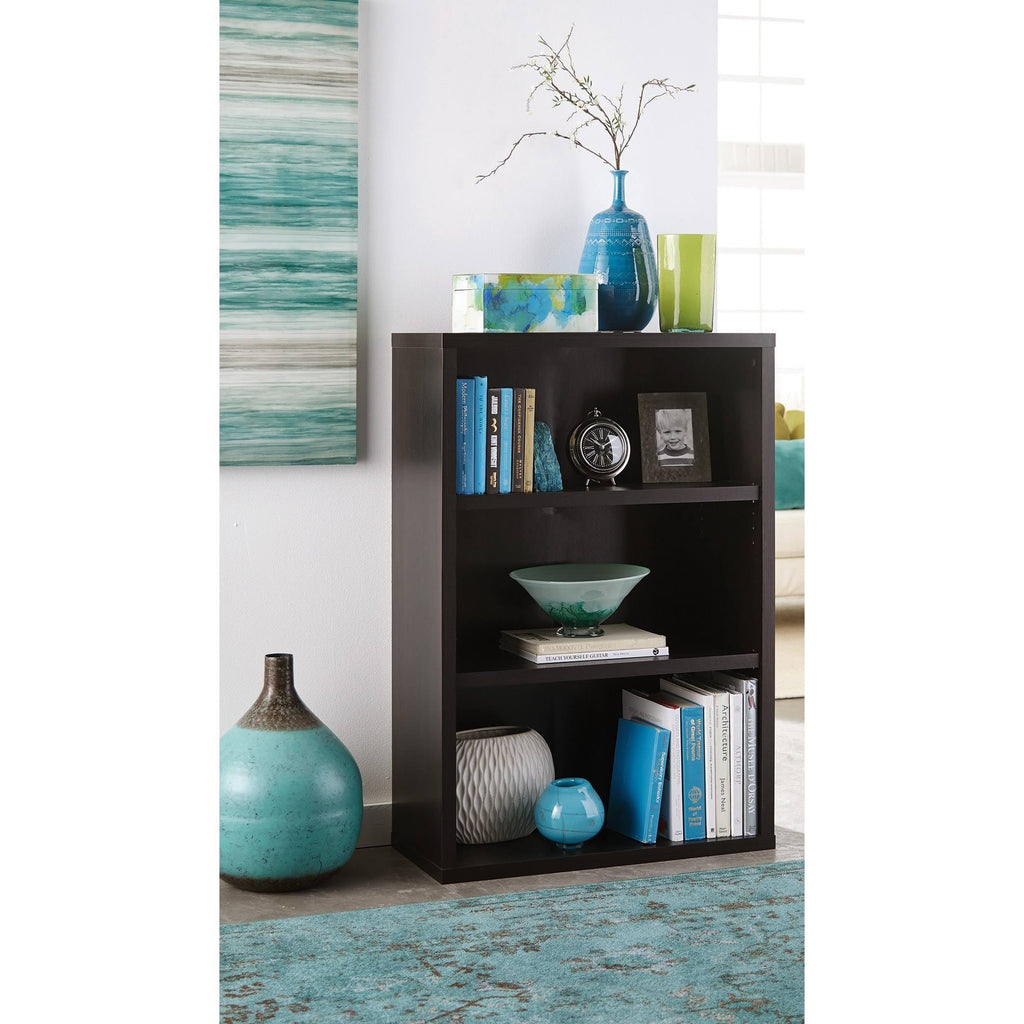 3-Shelf Black Walnut Bookcase P24777