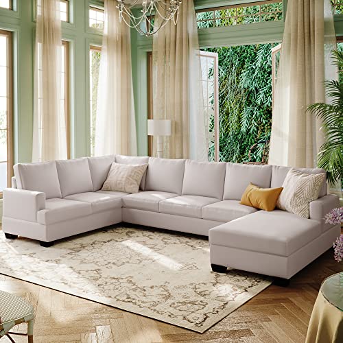 Beige U-Shape Sectional Sofa K3021
