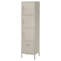 Beige High Cabinet with Drawer and Doors L86733