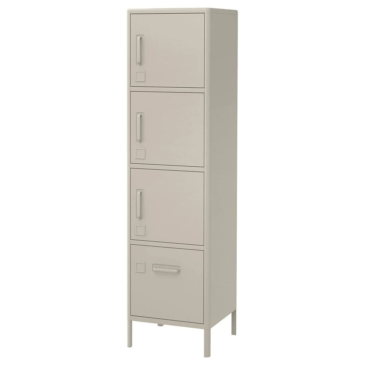 Beige High Cabinet with Drawer and Doors L86733