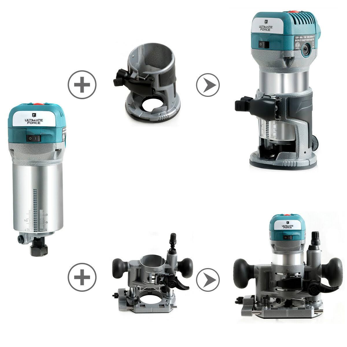 1.25HP Variable Speed Palm Router with Plunge Base M259