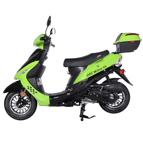 Black 50 Moped with 10" Aluminum Wheels J4380