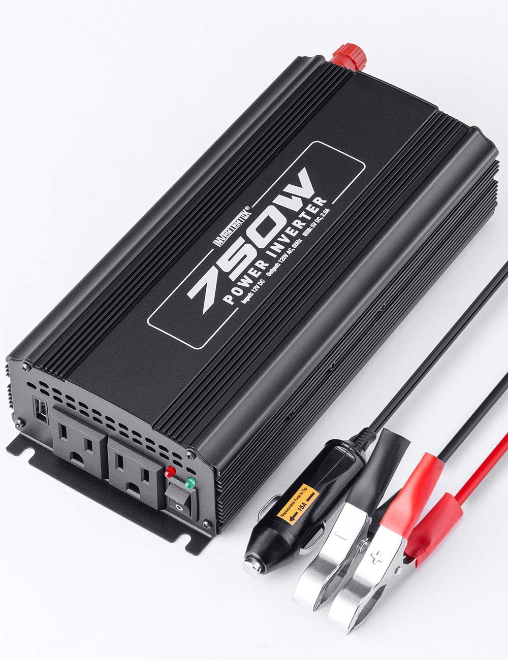 500W Car Power Inverter DC 12V to AC 110V with USB Ports D422