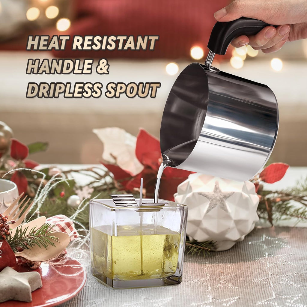 1L 200W Aluminum Wax Melting Pot with Touch Screen Digital Temperature Display Z96528