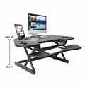 Black Height Adjustable Corner Desk Riser M71498