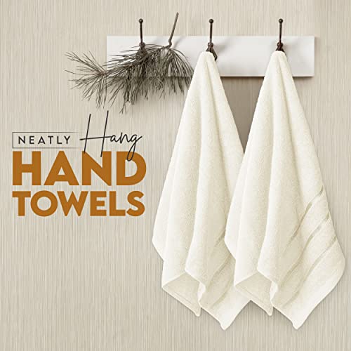 4 Pack Oversized Bath Towels Set, 100% Ring Spun Cotton (27 x 54 Inches) Black E947588