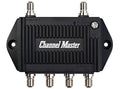 TV Antenna Distribution Amplifier with 4 Outputs, Black Z574