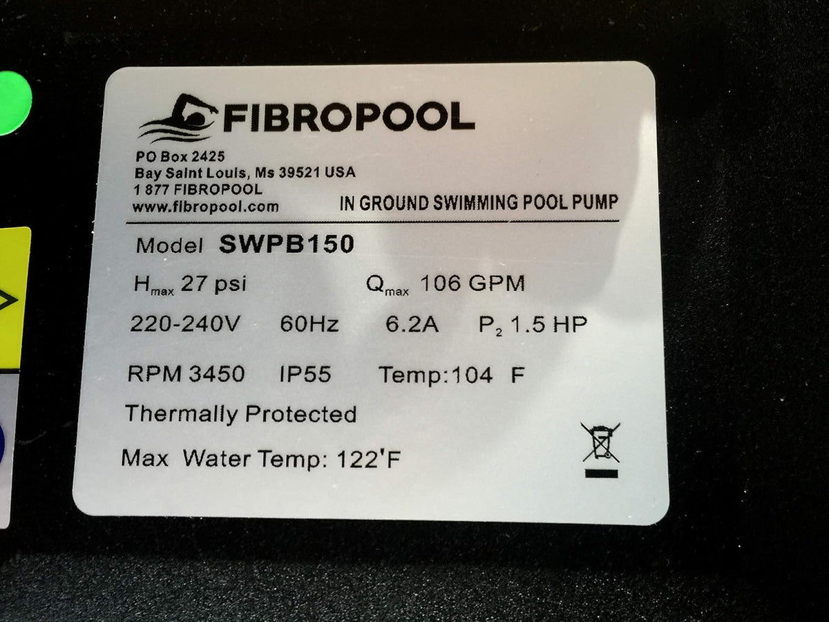 1.5 HP Swimming Pool Pump I571