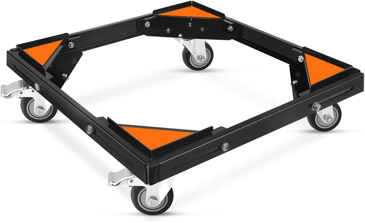 Adjustable Mobile Roller with 2 Locking Wheels Black J651