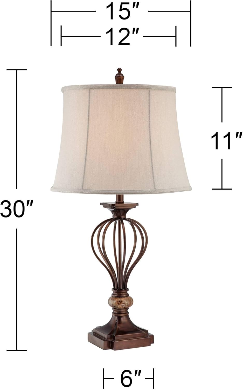 Marble Accent Table Lamp Z985
