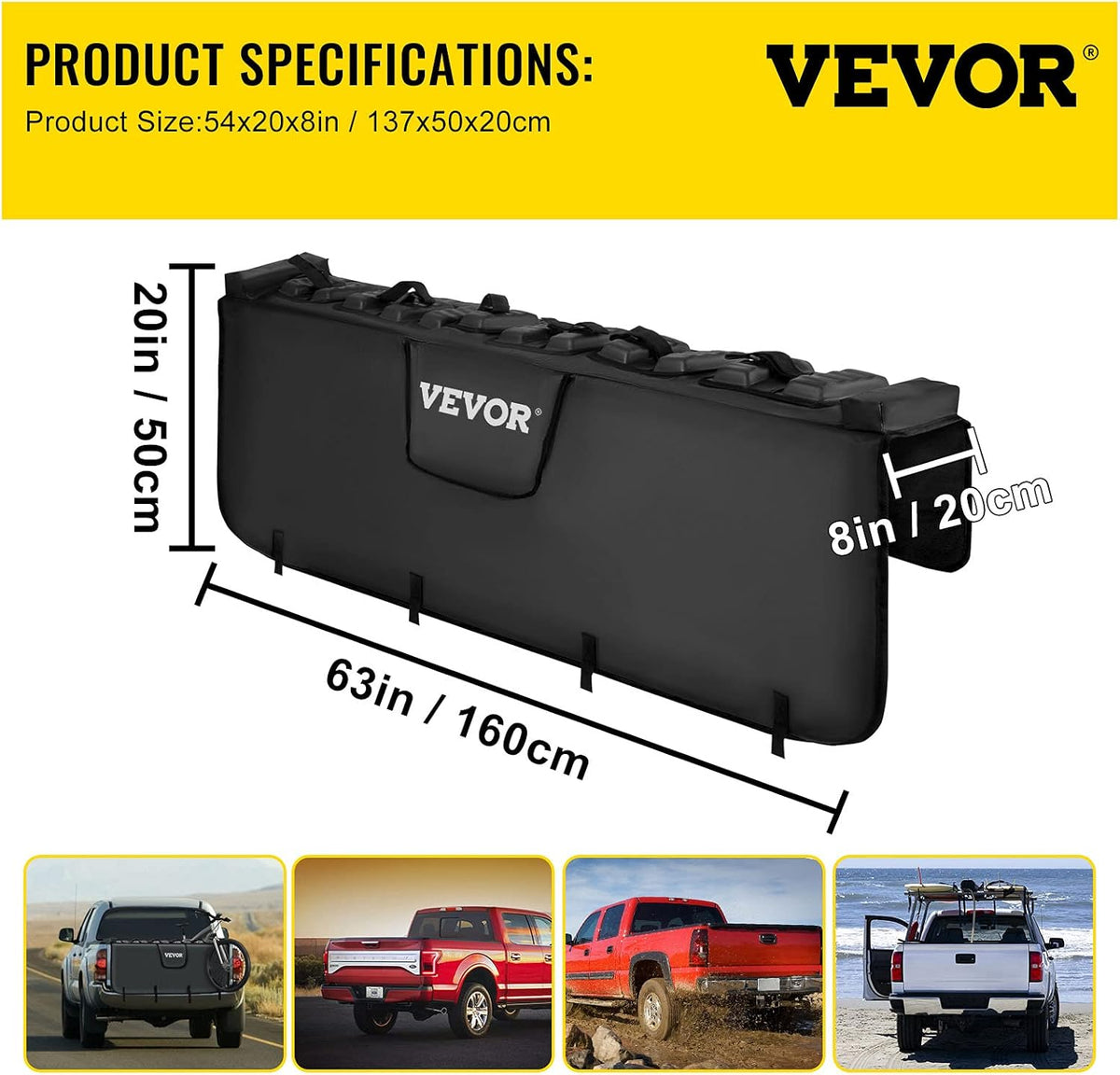 63 Wide Tailgate Bike Pad for 6 Bikes I345479
