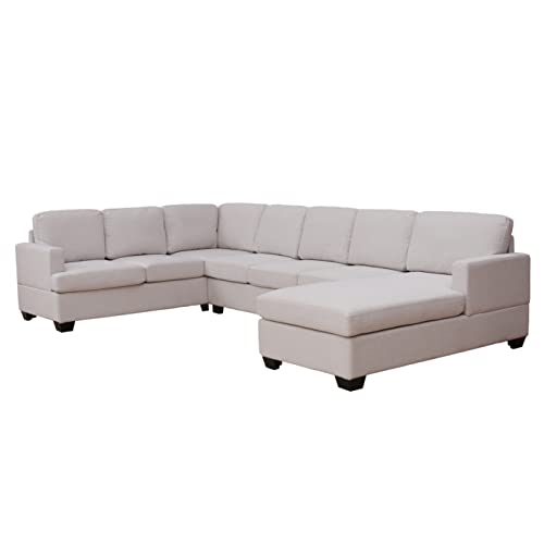 Beige U-Shape Sectional Sofa K3021