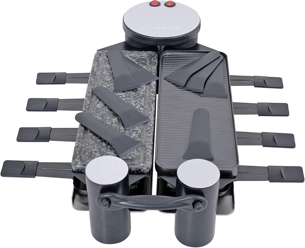 8 Person Swivel Raclette Cast Aluminum Grill Q90479