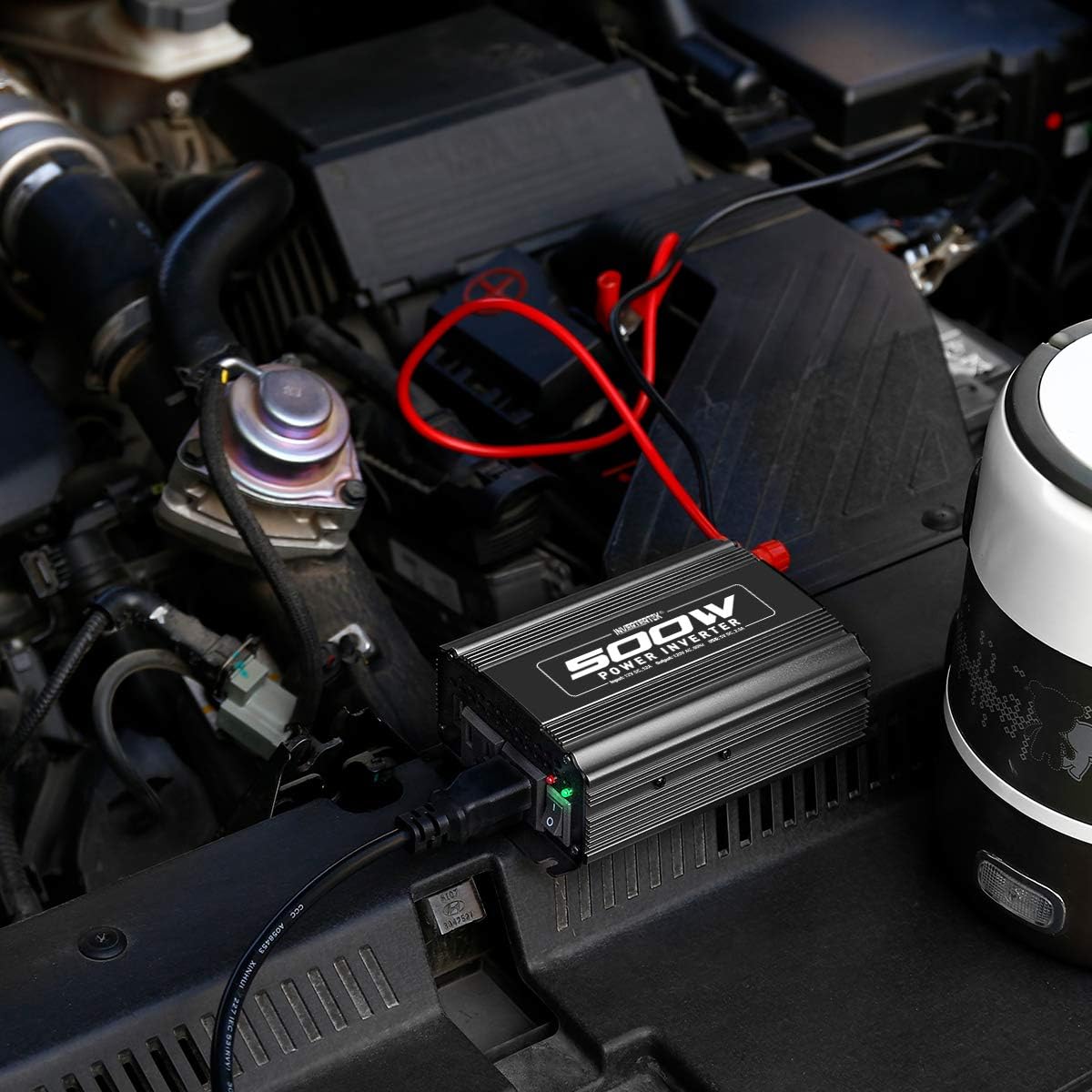 500W Car Power Inverter DC 12V to AC 110V with USB Ports D422