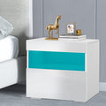 White High Gloss 2 Drawer Nightstand N261