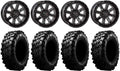 System 3 ST-4 Black 14 Wheels 28 Carnivore Tires 4x110 Bolt Pattern H92570