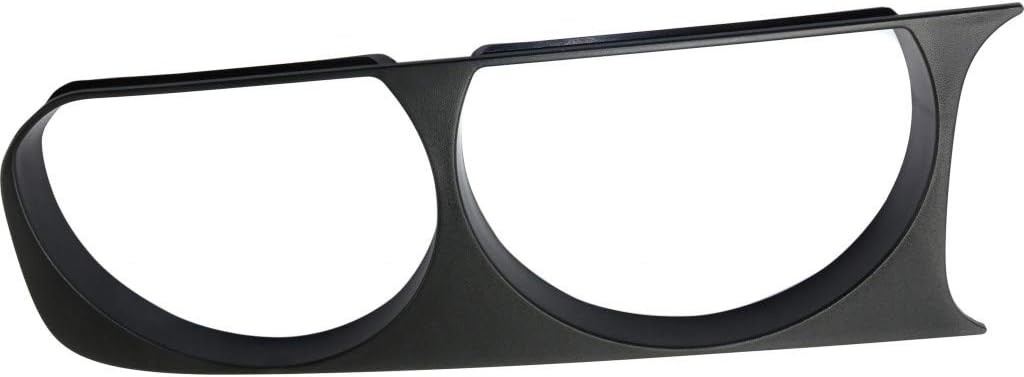 Headlight Bezel for Dodge Challenger 2008-2014 Passenger Side Black Pack of 2 O328