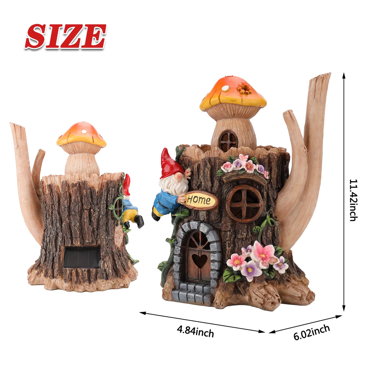Garden Gnome Statue with LED Light L3464