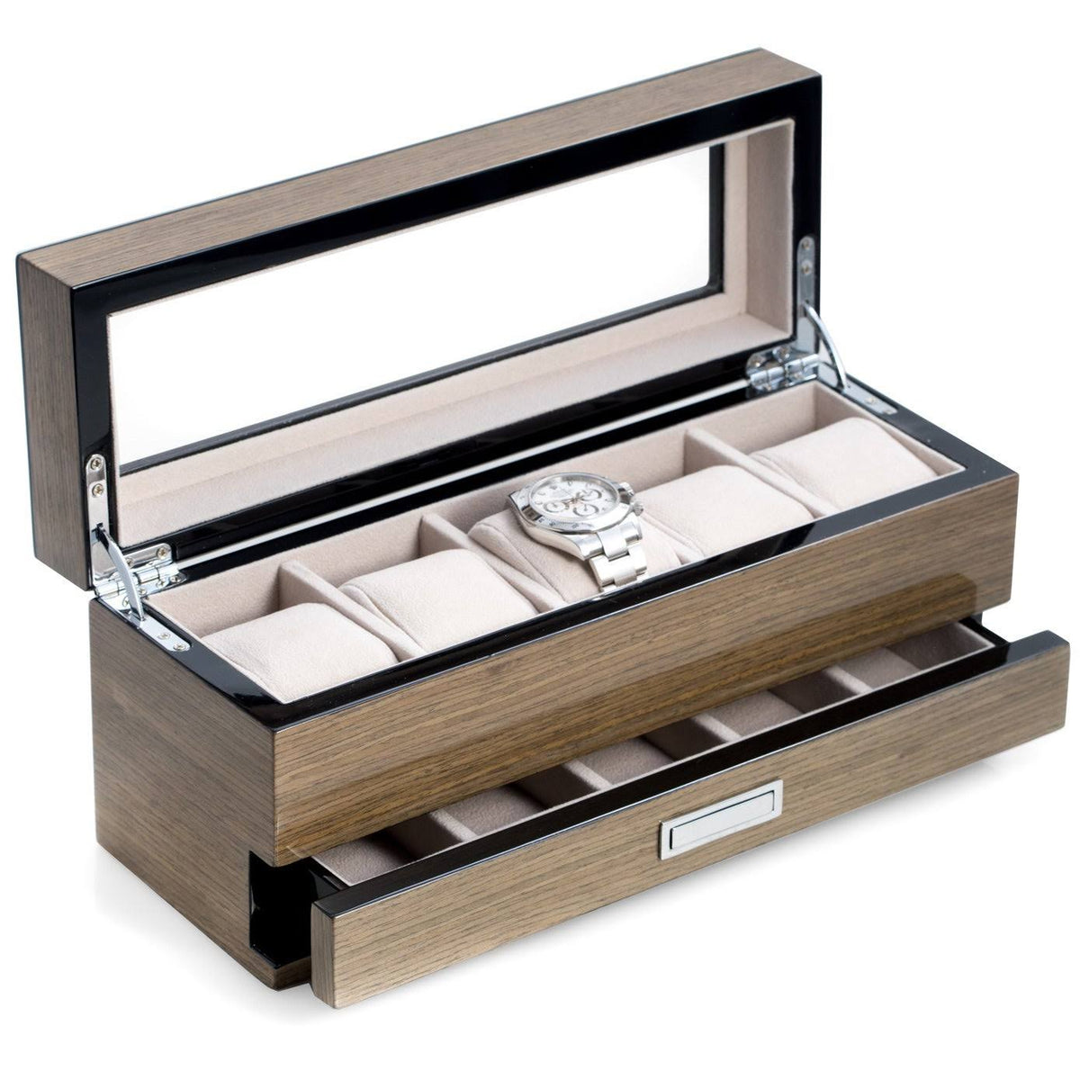Gray Watch Case with Glass Top W94993