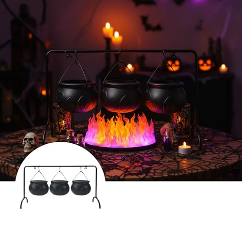 Black Cauldron Set with Stand O755